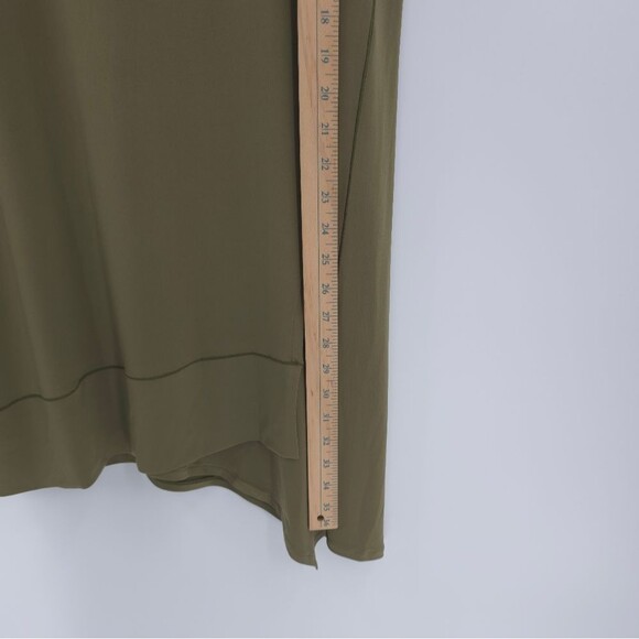 Eva Varro Slinky Tunic Top Asymmetrical Hem Layered Lagenlook Artsy Green - Picture 11 of 14